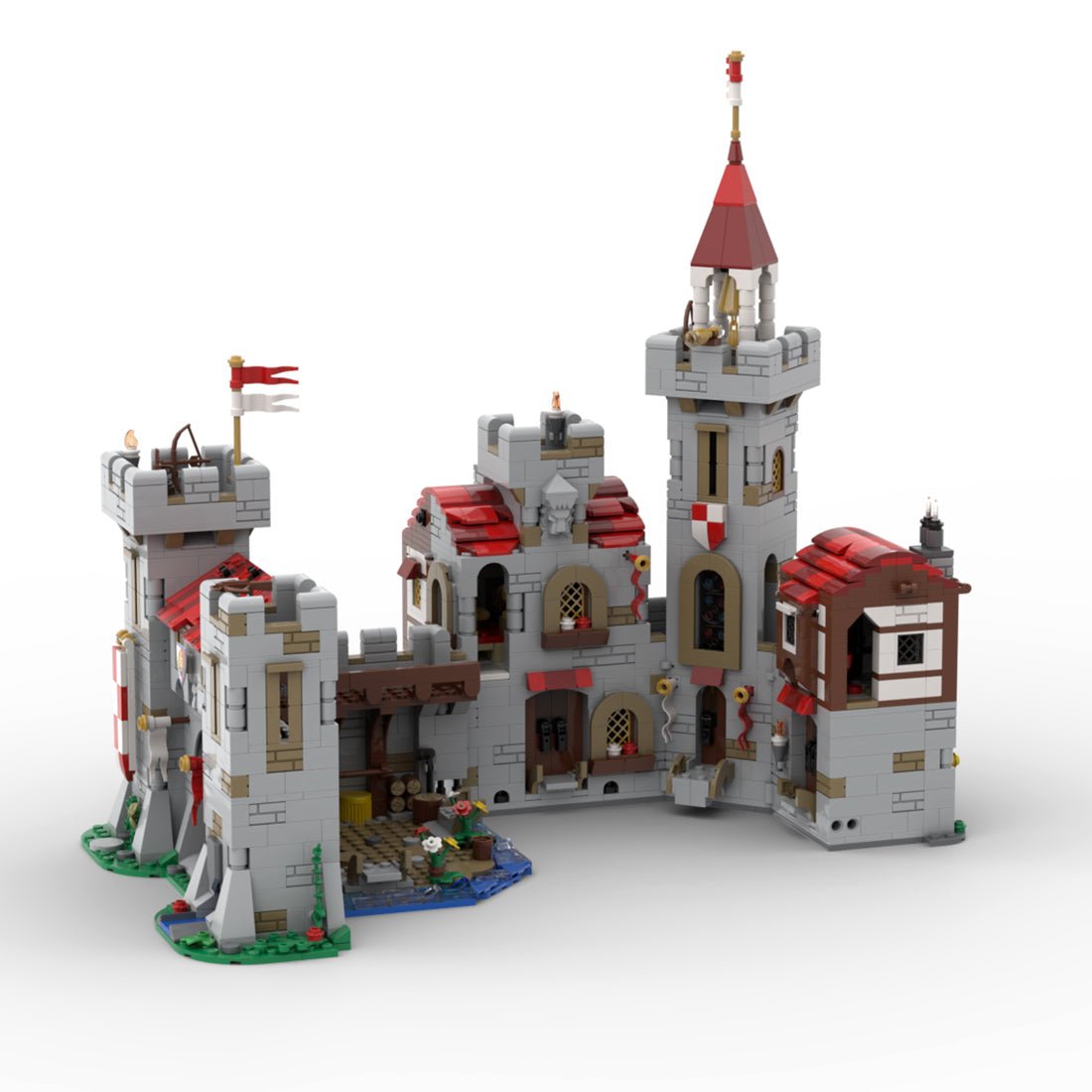 MOC - 176629 River Castle, Royal Knights Klemmbausteine - LesDiy - Klemmbausteine