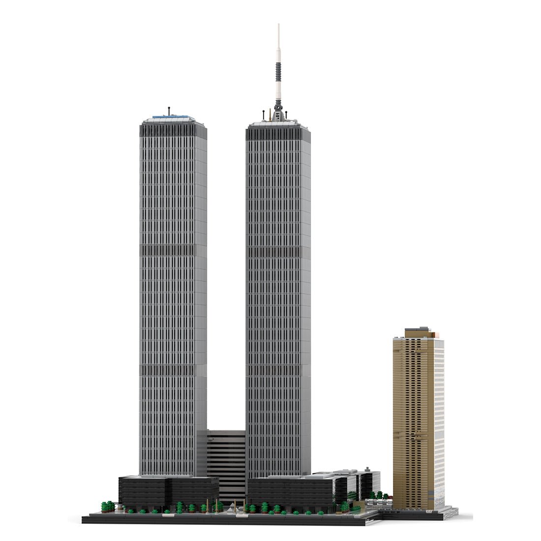 MOC - 177998 World Trade Center Complex im Maßstab 1:800 Klemmbausteine - LesDiy - Klemmbausteine
