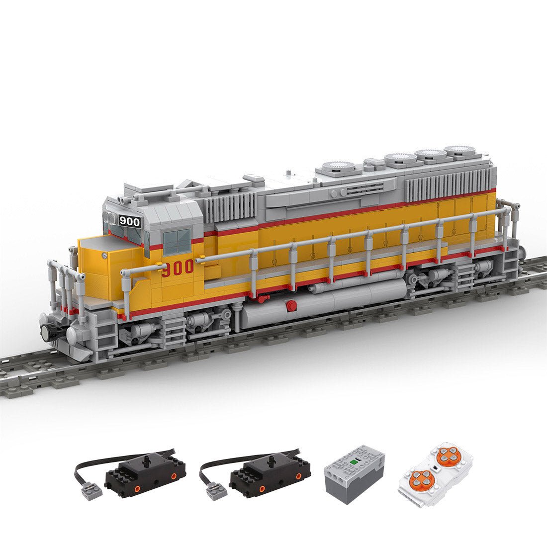 MOC - 180032 Diesel Engine EMD GP40 of Union Pacific Railroad Klemmbausteine - LesDiy - Klemmbausteine