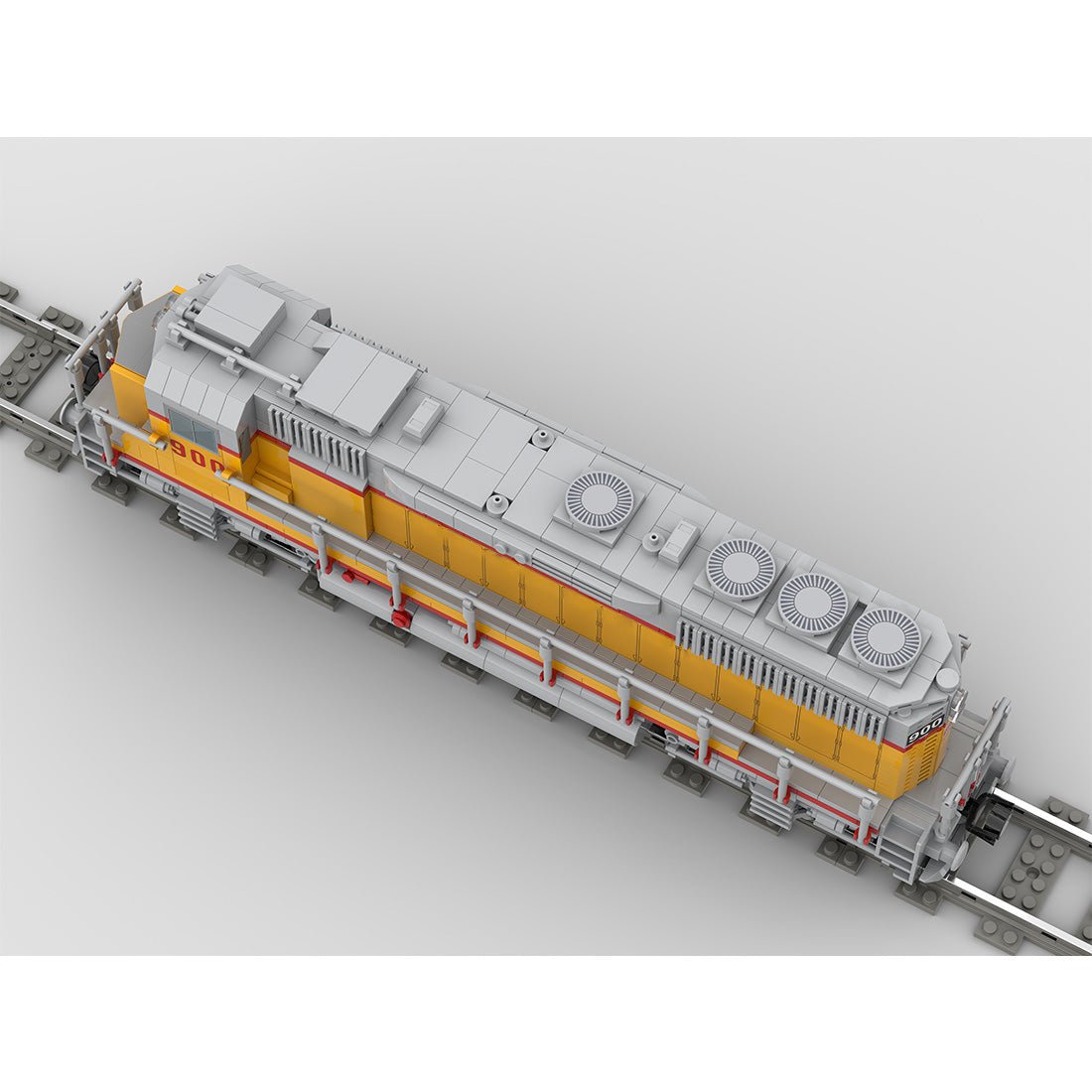 MOC - 180032 Diesel Engine EMD GP40 of Union Pacific Railroad Klemmbausteine - LesDiy - Klemmbausteine