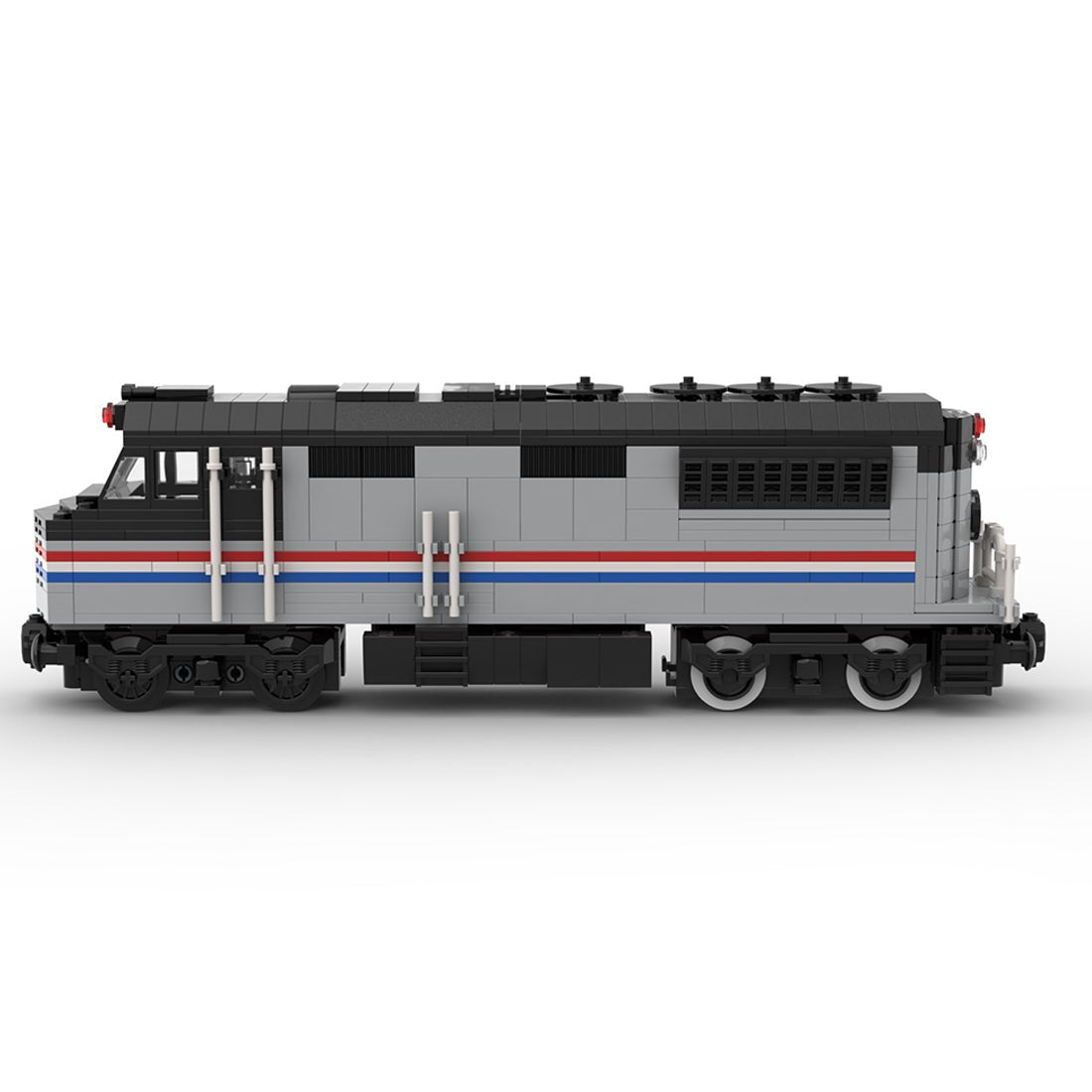 MOC - 182467 Amtrak diesel locomotive with PF control Klemmbausteine - LesDiy - Klemmbausteine