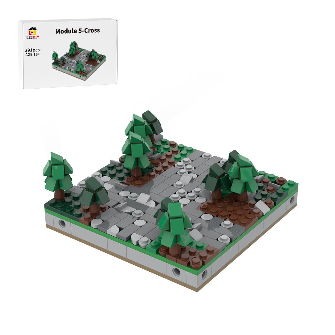 MOC - 183062 Mini World War II Sand Table - Module 5 - Cross Klemmbausteine - LesDiy - Klemmbausteine