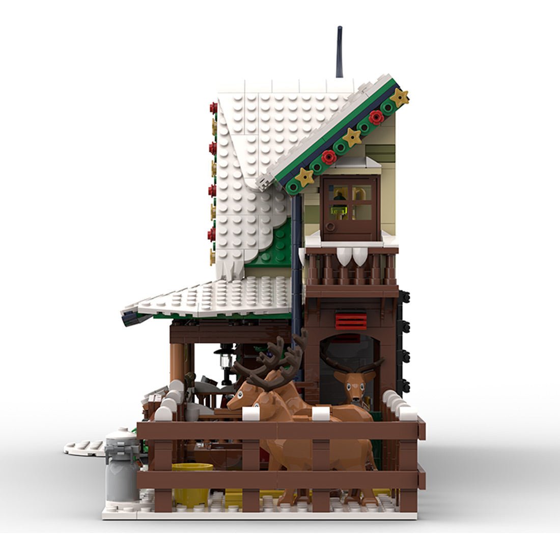 MOC - 183213 Winter Village Reindeer Ranch Klemmbausteine - LesDiy - Klemmbausteine