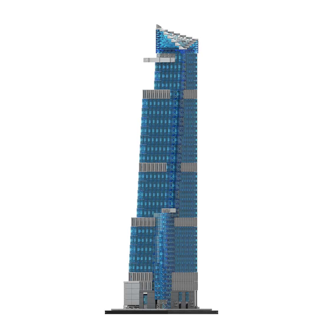 MOC - 183374 30 Hudson Yards 1:800 Scale Klemmbausteine - LesDiy - Klemmbausteine