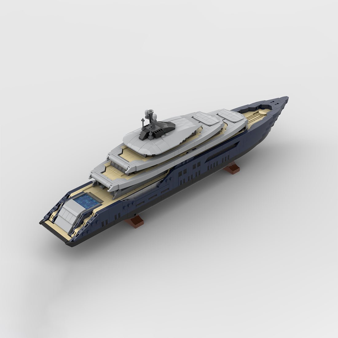 MOC - 185088 Luxury Yacht Klemmbausteine (Mini Scale) - LesDiy - Klemmbausteine
