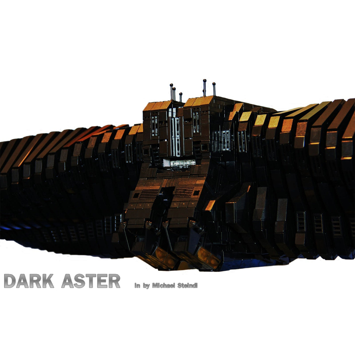MOC - 18622 The DARK ASTER Raumschiff Klemmbausteine - LesDiy - Klemmbausteine