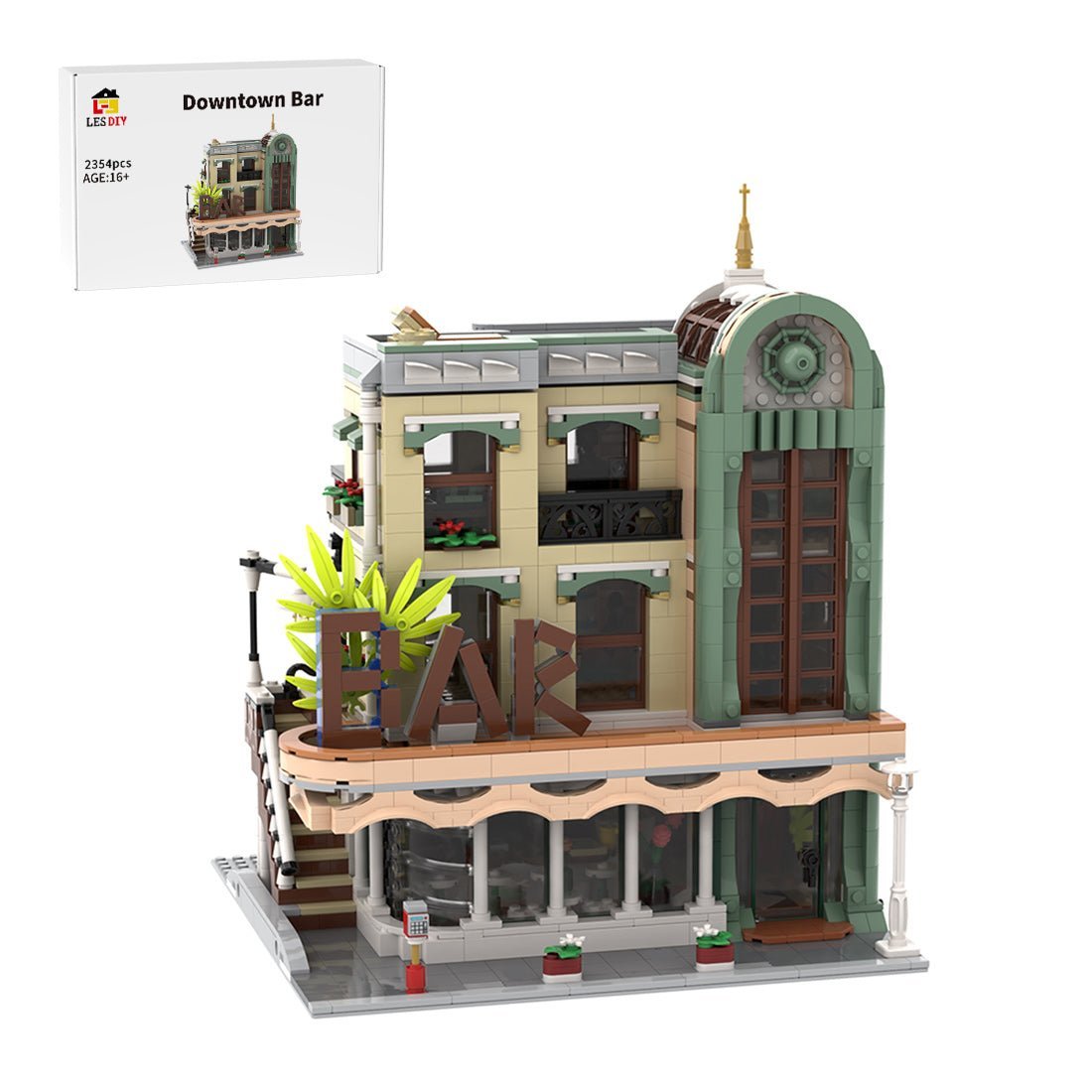 MOC - 187660 Downtown Bar Klemmbausteine - LesDiy - Klemmbausteine