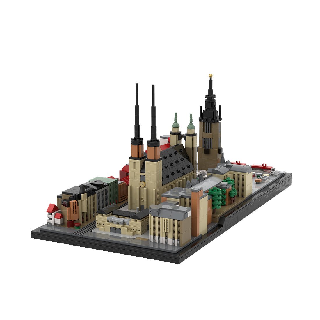 MOC - 188589 City of five towers, Halle (Saale), Germany Klemmbausteine - LesDiy - Klemmbausteine