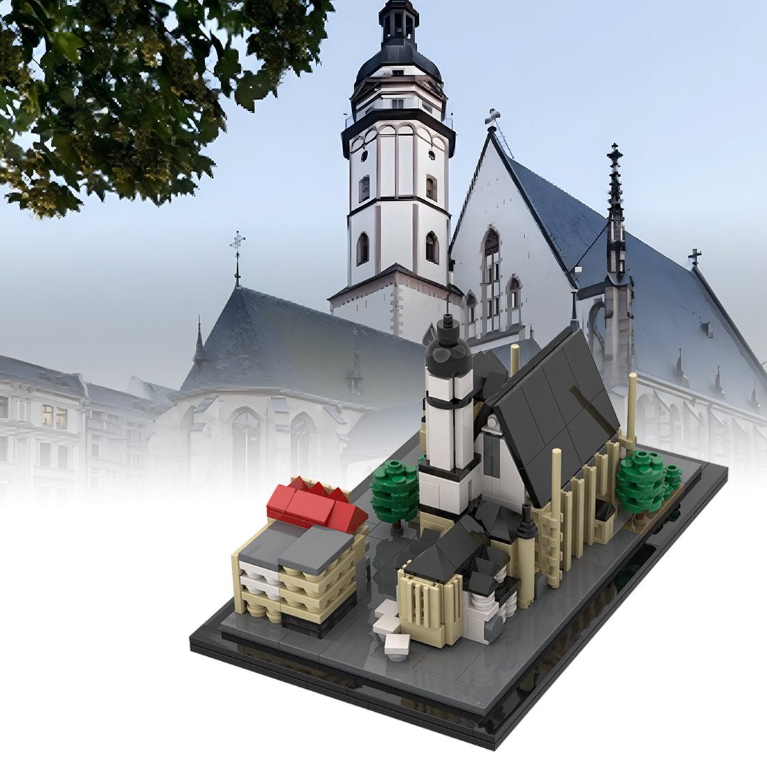 MOC - 189252 St. Thomas Church, Leipzig, Germany Klemmbausteine - LesDiy - Klemmbausteine