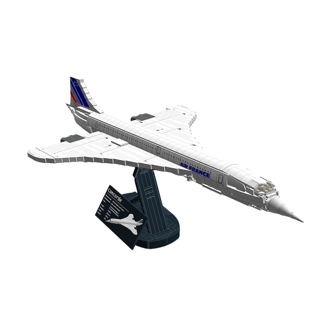 MOC 1/90 Concorde Verkehrsflugzeug Klemmbausteine - LesDiy - Klemmbausteine