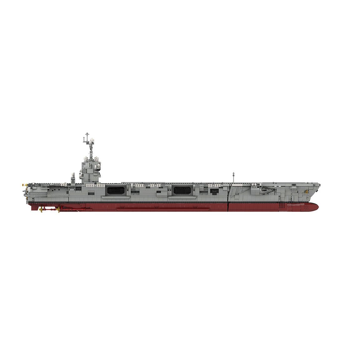 MOC - 192566 CVN - 78 Gerald R. Ford | Aircraft Carrier - 1:300 Scale klemmbausteine - LesDiy - Klemmbausteine