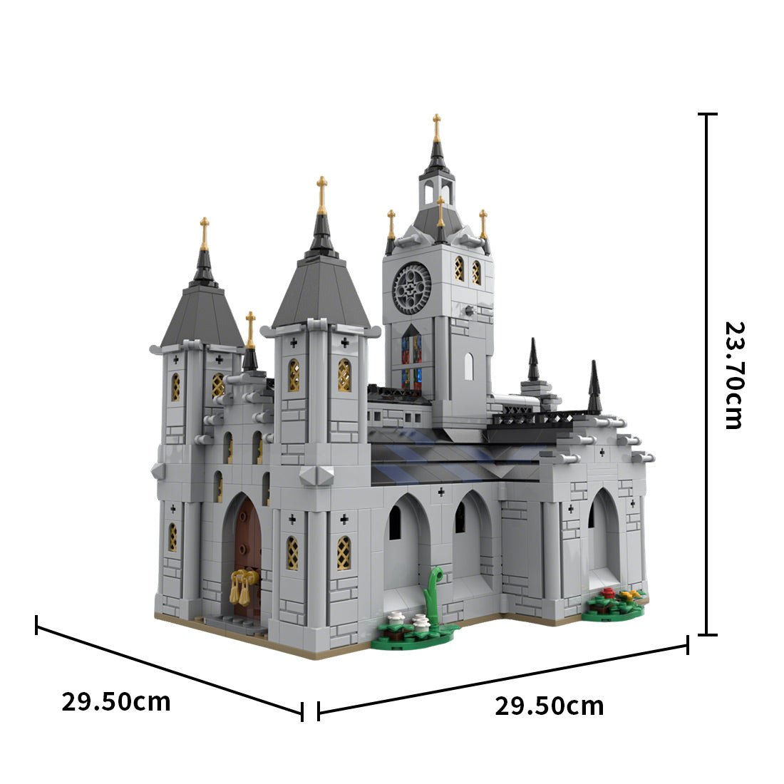 MOC - 192638 Medieval Church Klemmbausteine - LesDiy - Klemmbausteine
