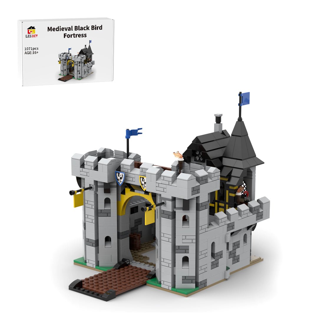 MOC - 194959 Black Falcons Fortress Klemmbausteine - LesDiy - Klemmbausteine