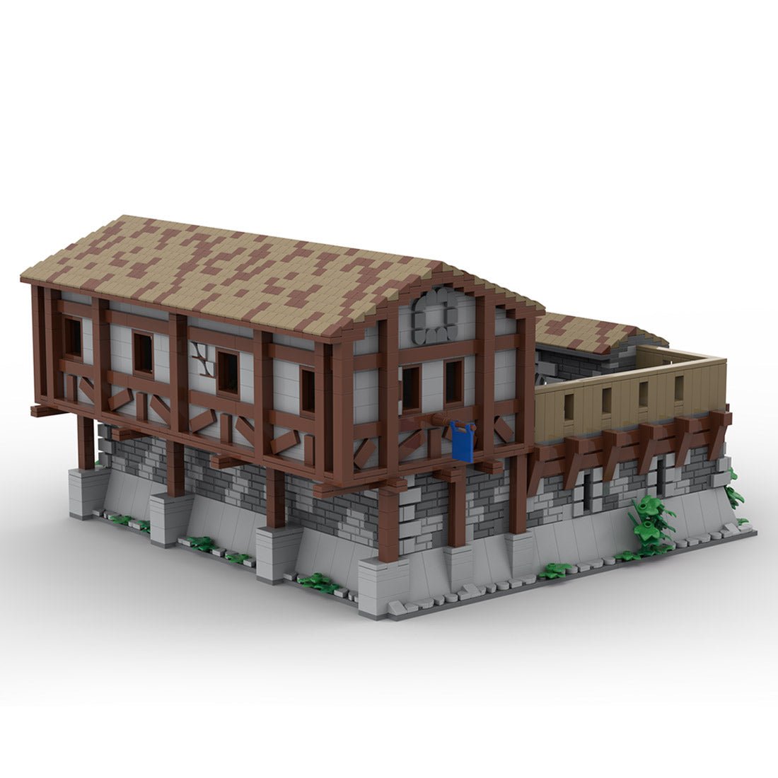 MOC - 198750 Age of Empires - Barracks (Western European) Klemmbausteine - LesDiy - Klemmbausteine