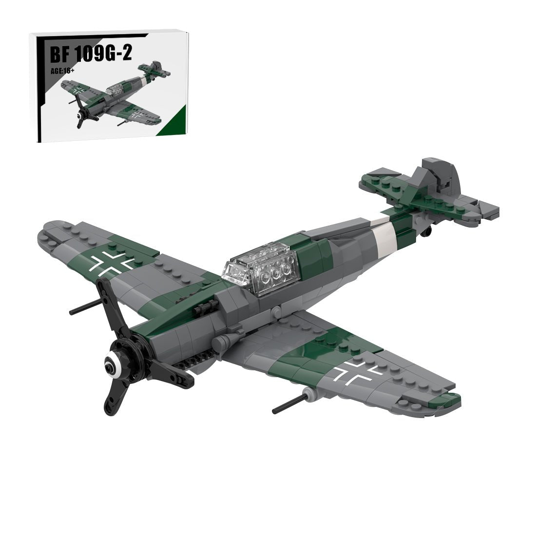 MOC - 199292 Messerschmitt BF - 109G Klemmbausteine - LesDiy - Klemmbausteine