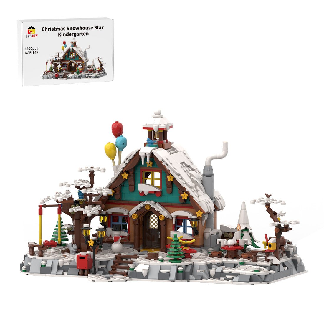 MOC - 201852 Winter Kindergarten "Our little Stars" Klemmbausteine - LesDiyproduct_type##
