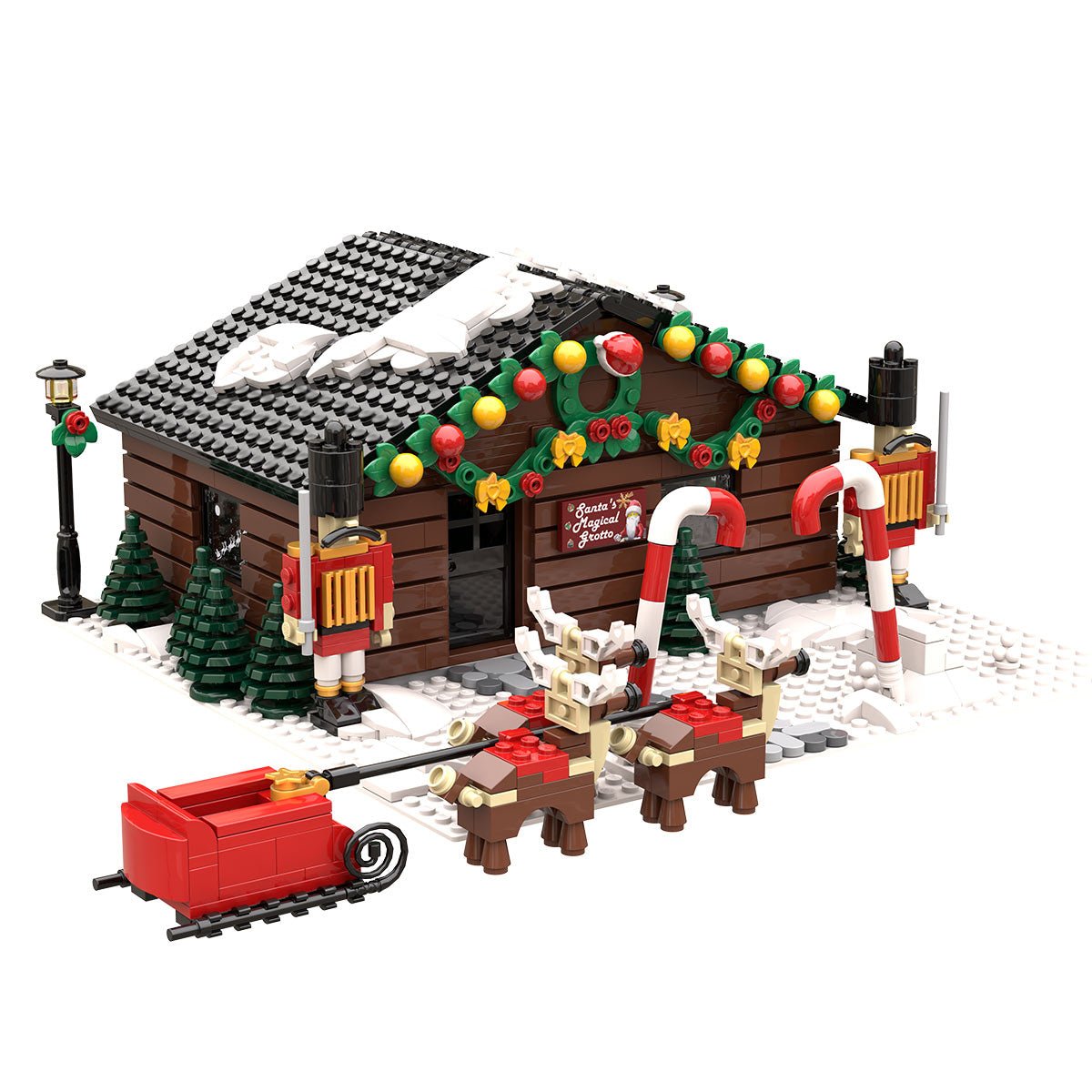 MOC - 205317 Santa's Grotto Klemmbausteine - LesDiy - Klemmbausteine