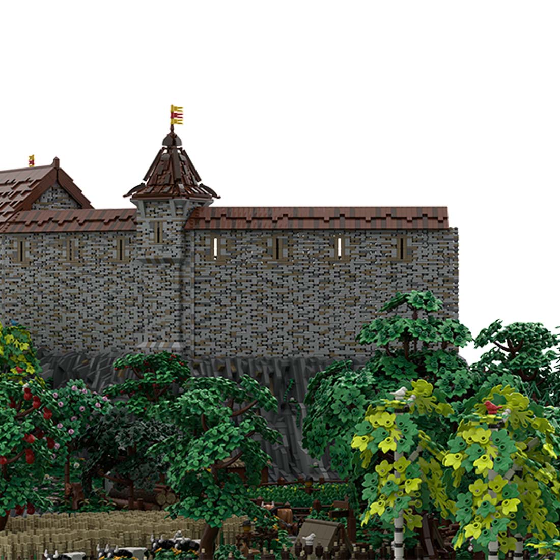 MOC - 207737 Castle Hohengeroldseck Klemmbausteine(Castle Part 1 & Landscape Expansion 1) - LesDiy - Klemmbausteine