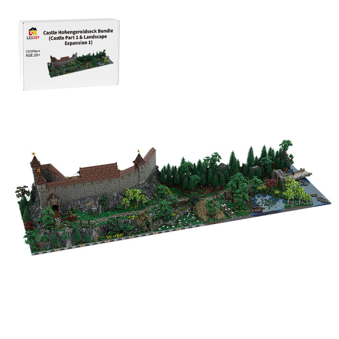 MOC - 207737 Castle Hohengeroldseck Klemmbausteine(Castle Part 1 & Landscape Expansion 1) - LesDiy - Klemmbausteine