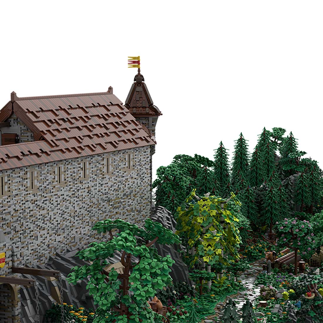 MOC - 207737 Castle Hohengeroldseck Klemmbausteine(Castle Part 1 & Landscape Expansion 1) - LesDiy - Klemmbausteine