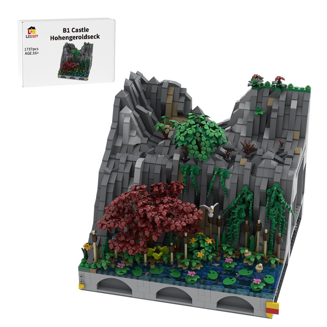 MOC - 207811 B1 Castle Hohengeroldseck Klemmbausteine - LesDiy - Klemmbausteine