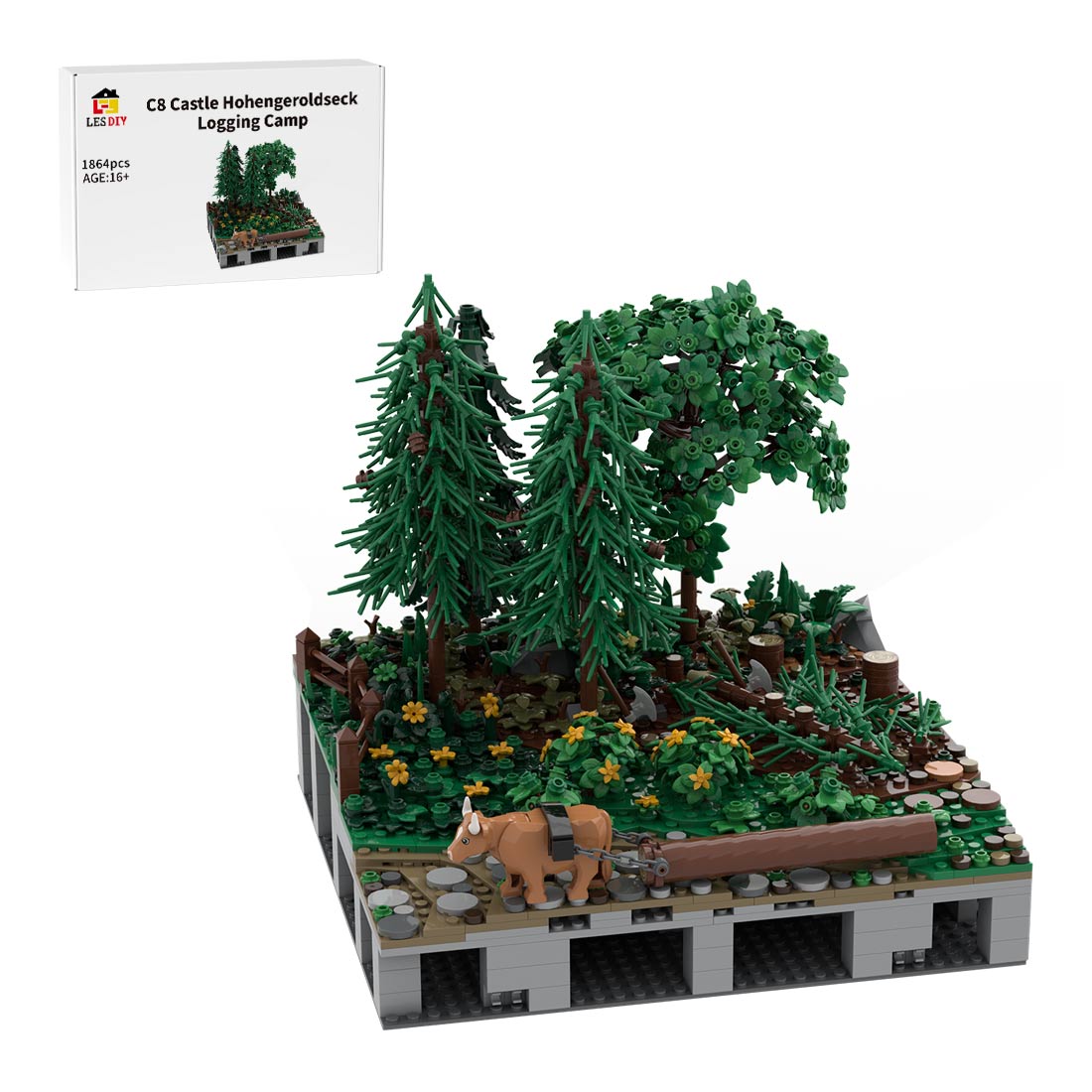 MOC - 208071 C8 Castle Hohengeroldseck Klemmbausteine - LesDiy - Klemmbausteine