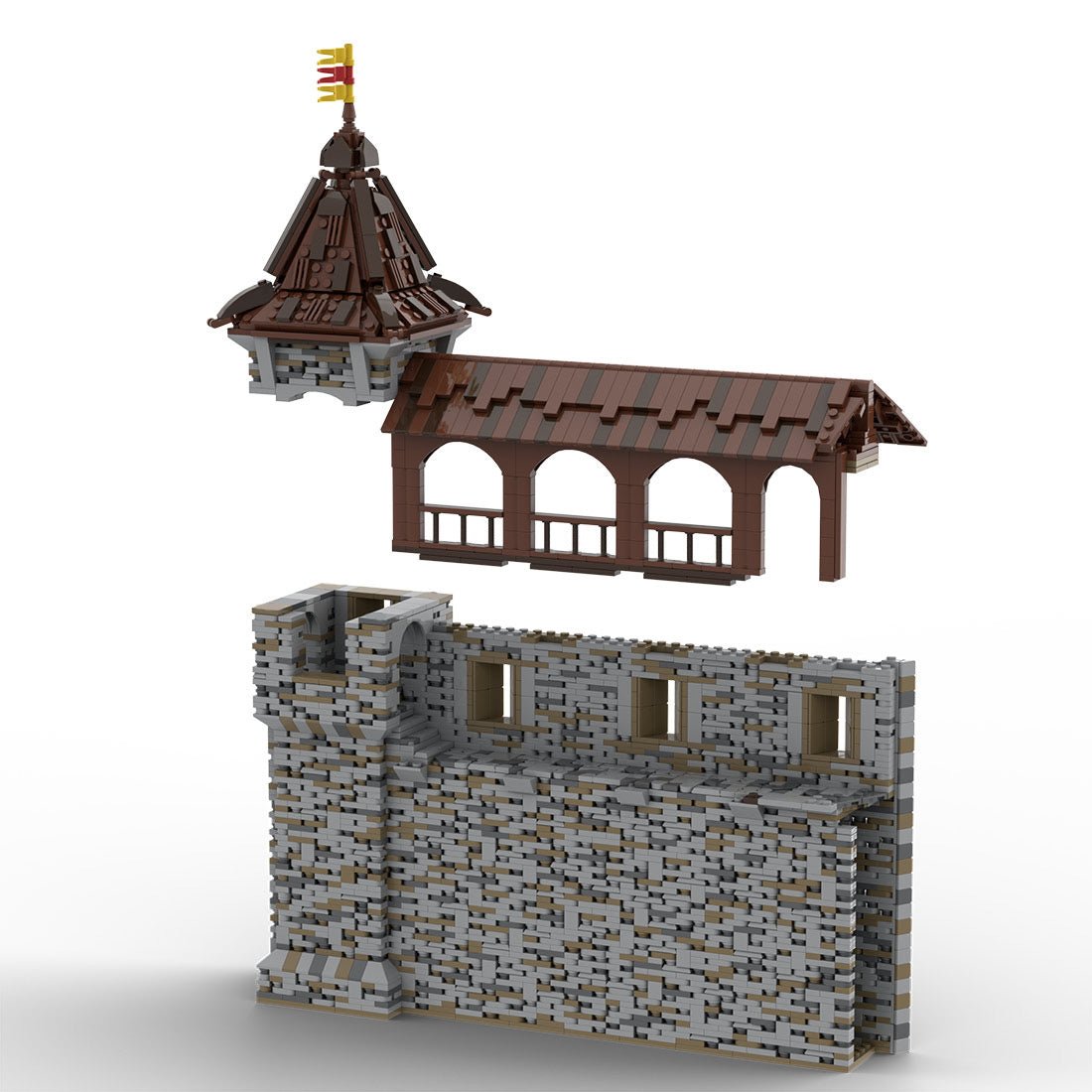 MOC - 208137 Building 07 Castle Hohengeroldseck Klemmbausteine - LesDiy - Klemmbausteine