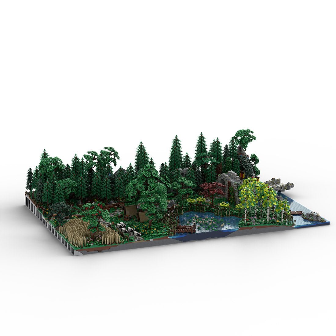 MOC - 208147 Landscape Expansion 1 Klemmbausteine - MOC - 207737 Castle Hohengeroldseck - LesDiy - Klemmbausteine