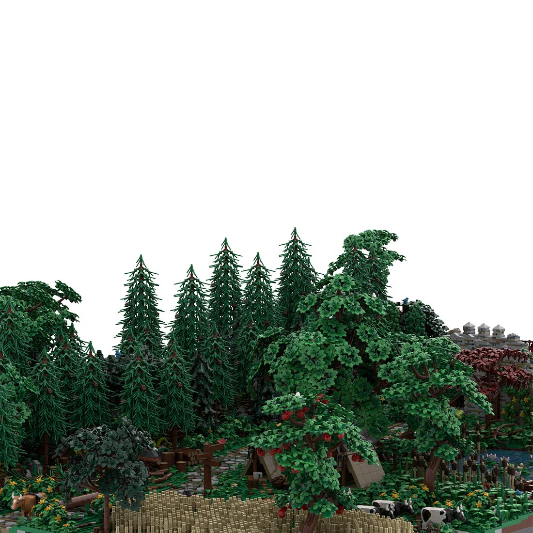 MOC - 208147 Landscape Expansion 1 Klemmbausteine - MOC - 207737 Castle Hohengeroldseck - LesDiy - Klemmbausteine