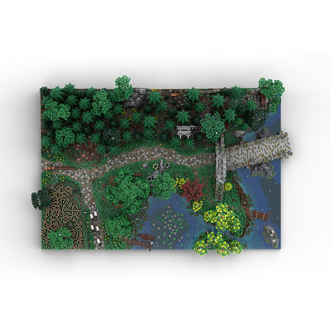 MOC - 208147 Landscape Expansion 1 Klemmbausteine - MOC - 207737 Castle Hohengeroldseck - LesDiy - Klemmbausteine