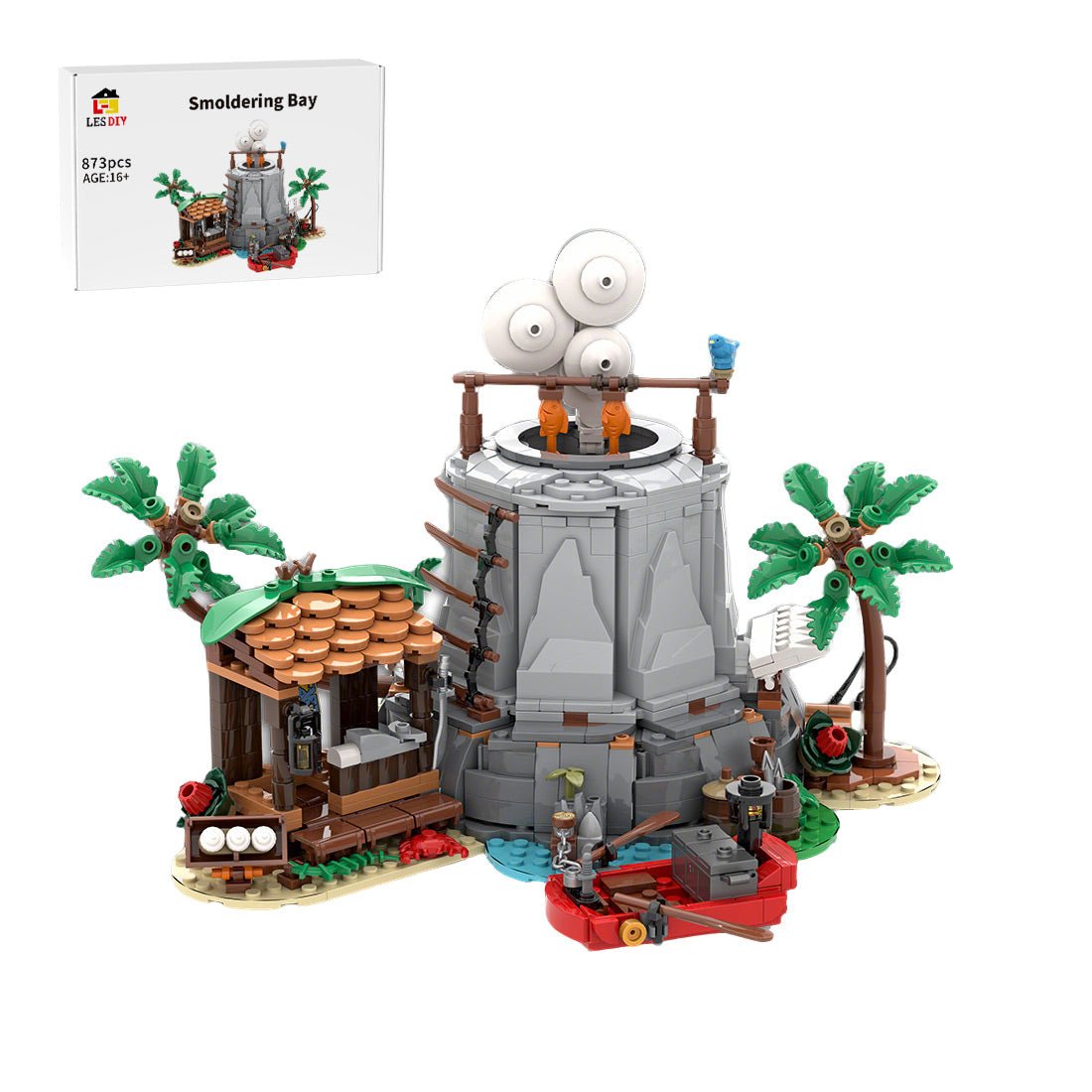 MOC - 208347 Smoldering Bay Klemmbausteine - LesDiy - Klemmbausteine