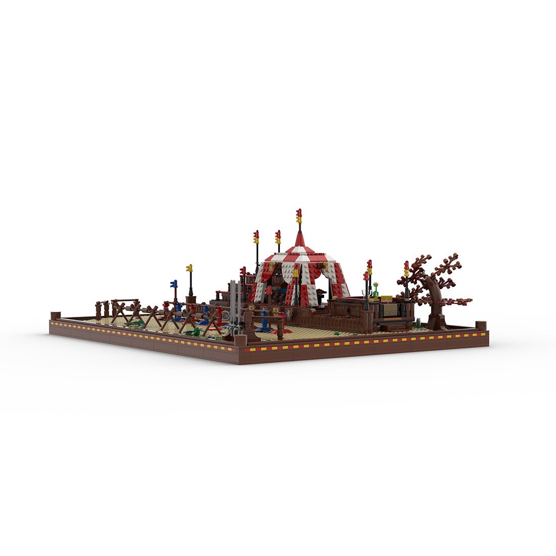 MOC - 208896 Jousting Tourney - Medieval Village Diorama Klemmbausteine - LesDiy - Klemmbausteine