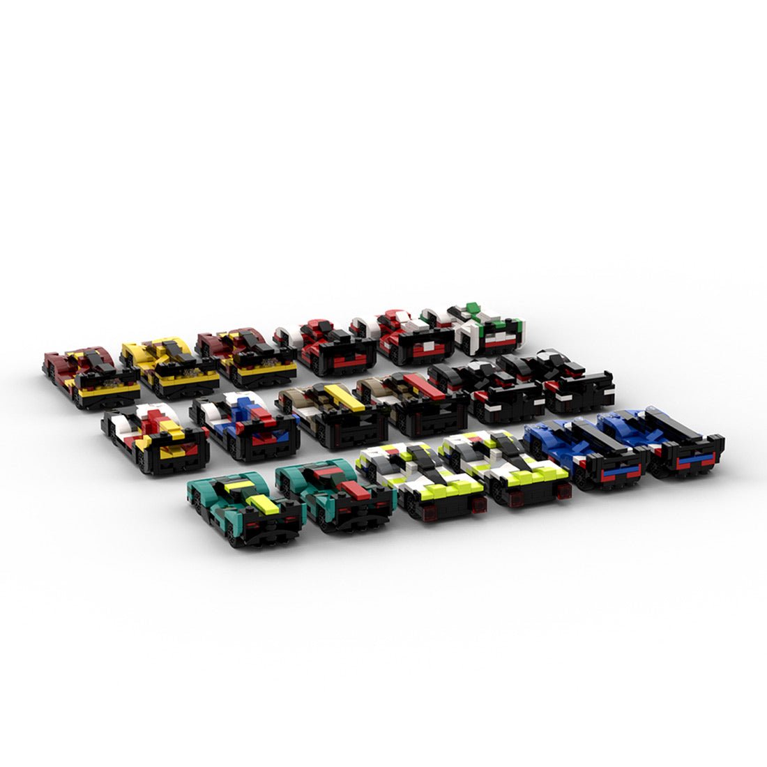 MOC - 213123 2025 WEC Hypercar Grid 5 wide Klemmbausteine - LesDiy - Klemmbausteine