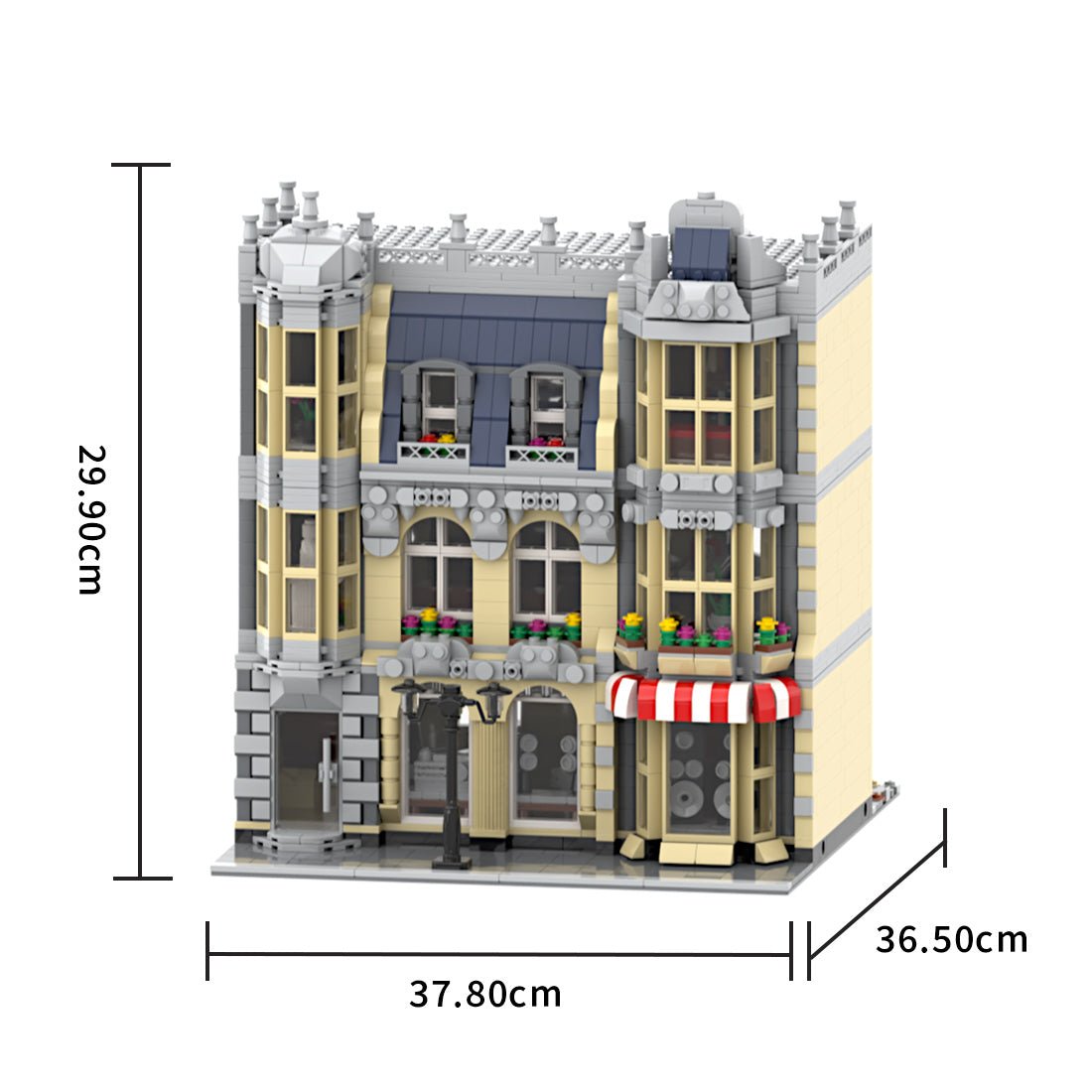 MOC - 214606 HiFi Shop & Residential House Klemmbausteine - LesDiy - Klemmbausteine