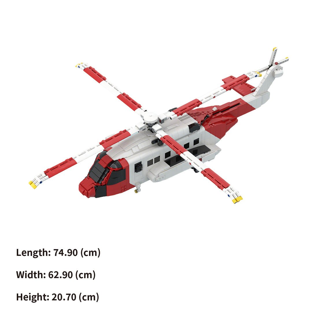 MOC - 219694 Sikorsky S - 92 Helibus Klemmbausteine - LesDiy - Klemmbausteine