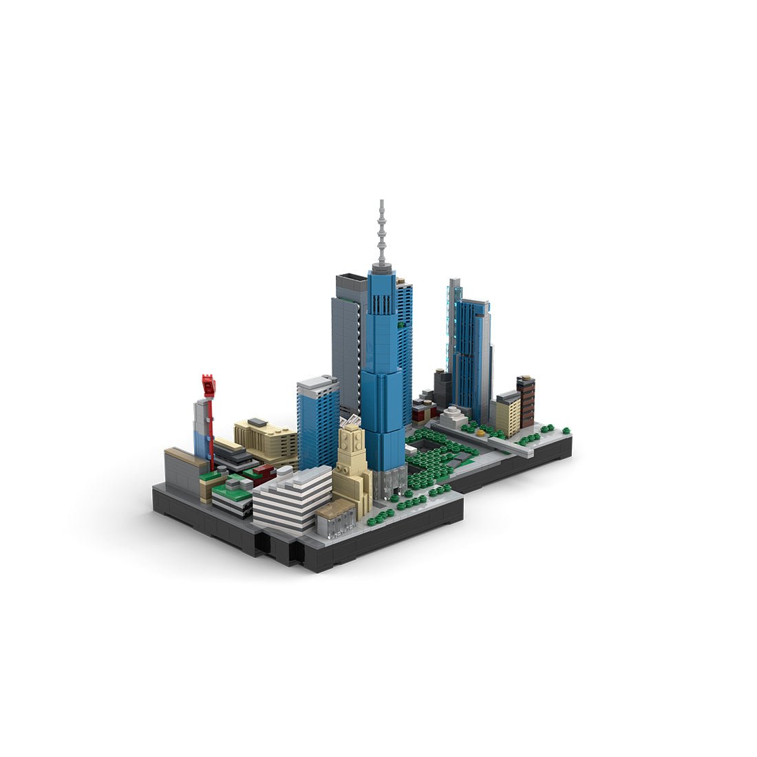 MOC - 221106 New York City Financial District - New World Trade Center Klemmbausteine - LesDiy - Klemmbausteine
