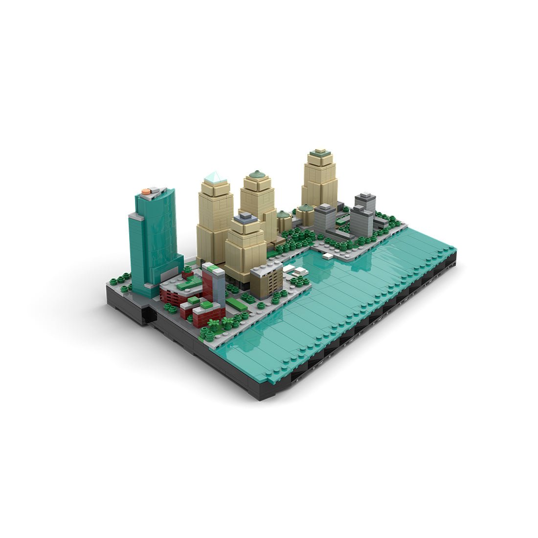 MOC - 221106 New York City Financial District - World Financial Center&Battery Park City Klemmbausteine - LesDiy - Klemmbausteine