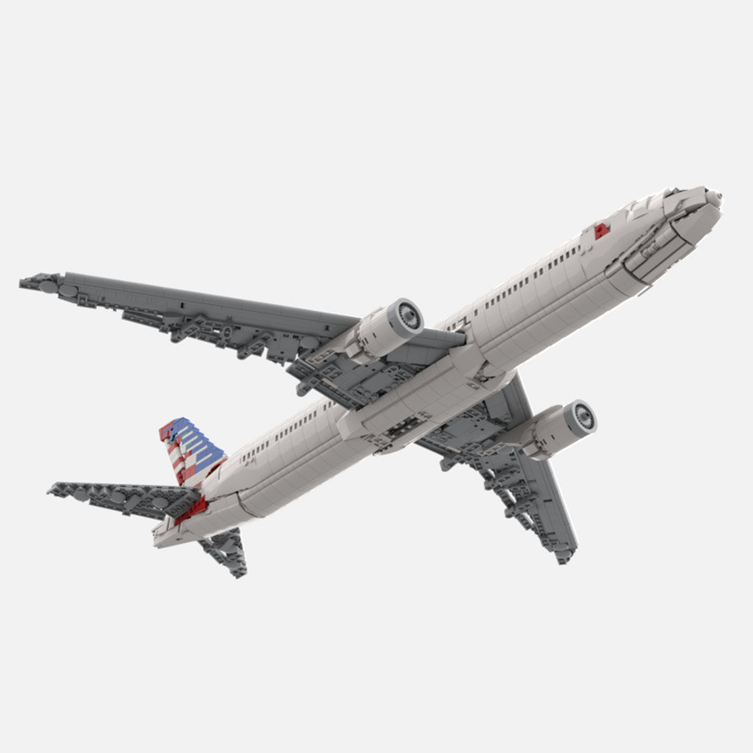 MOC - 222551 American Airlines 777 - 300ER Klemmbausteine - LesDiy - Klemmbausteine