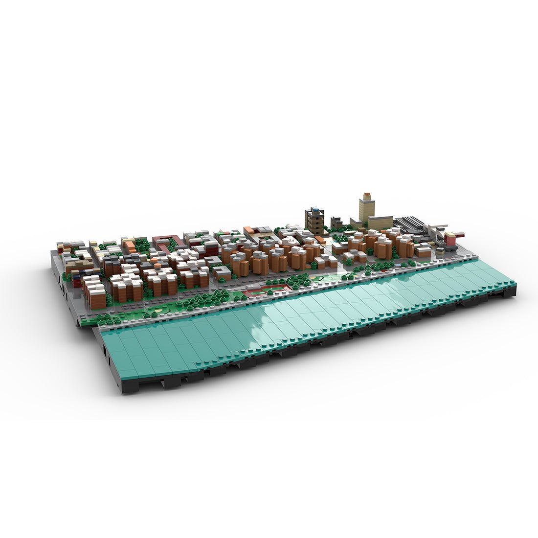 MOC - 225884 1/2000 Scale Lower Manhattan Alphabetcity Module 2 Klemmbausteine - LesDiy - Klemmbausteine