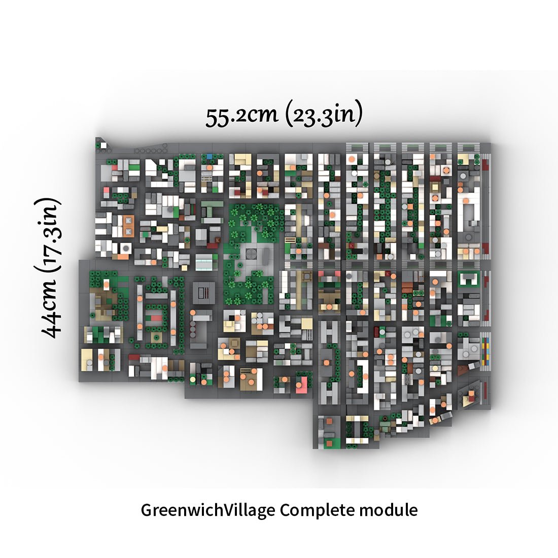 MOC - 225884 1/2000 Scale Lower Manhattan GreenwichVillage Module 2 Klemmbausteine - LesDiy - Klemmbausteine