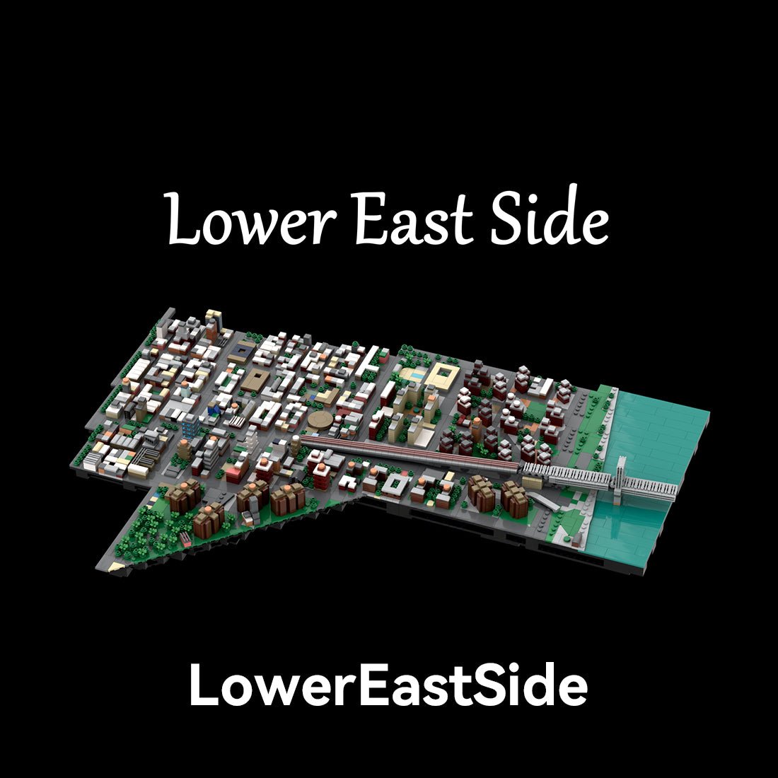 MOC - 225884 1/2000 Scale Lower Manhattan LowerEastSide Module 1 Klemmbausteine - LesDiy - Klemmbausteine