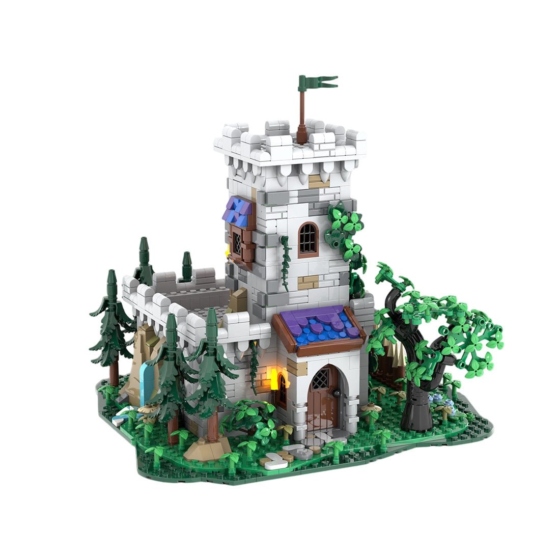 MOC-228153 Medieval Tower Klemmbausteine-LesDiy-Klemmbausteine