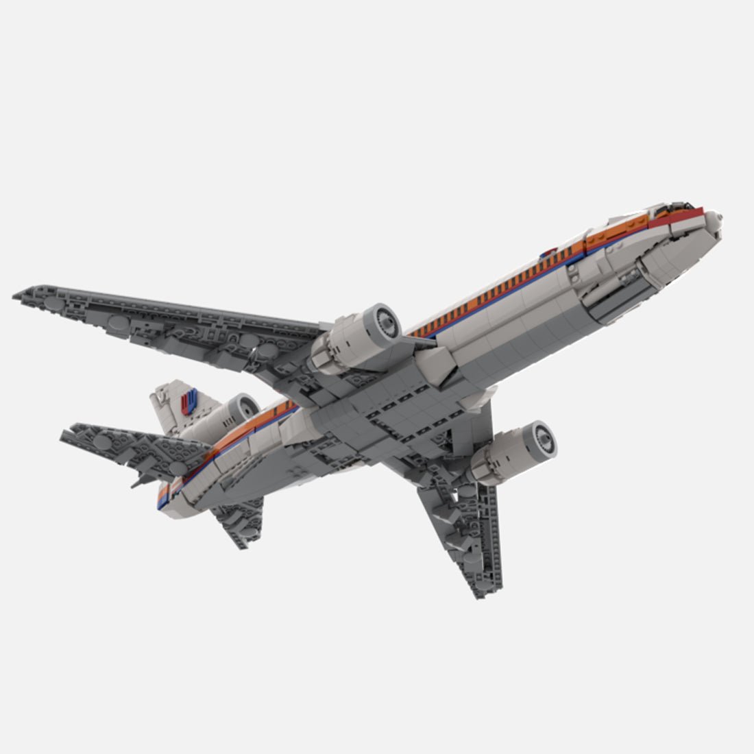MOC - 228395 DC - 10 United Airlines Klemmbausteine - LesDiy - Klemmbausteine
