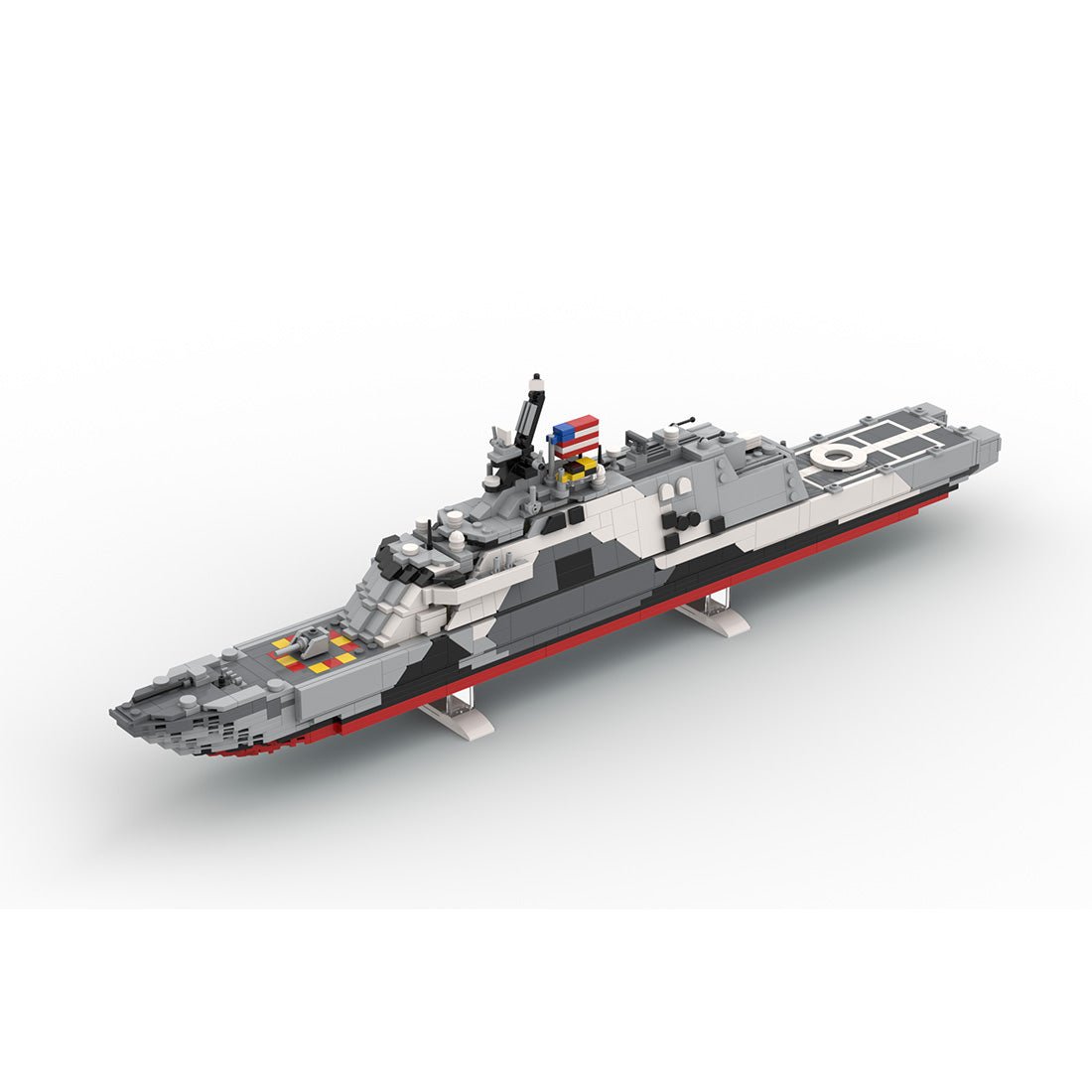 MOC-229007 USS Freedom (LCS-1) Tarnanstrich Klemmbausteine-LesDiy-Klemmbausteine