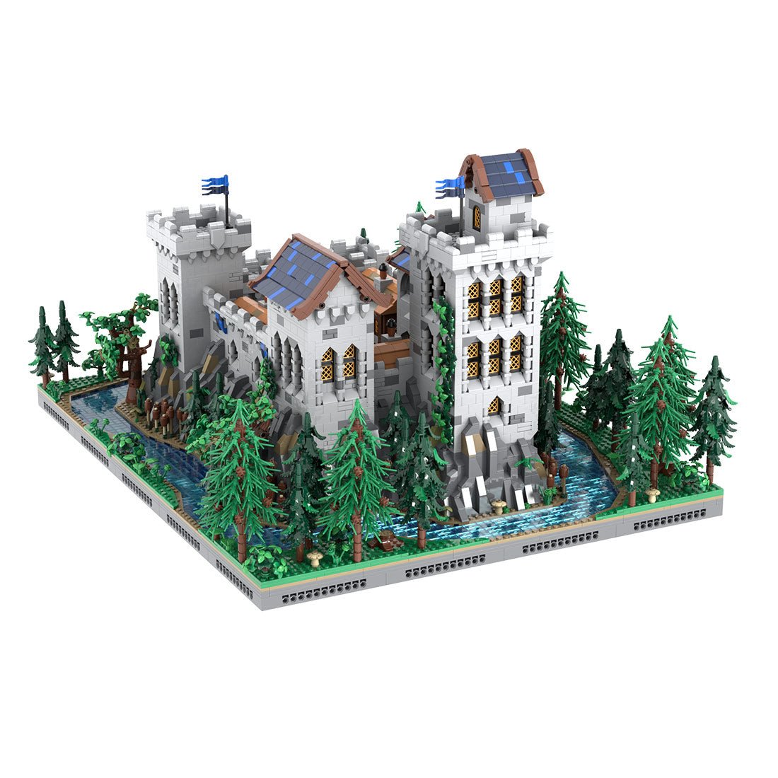 MOC-229261 Black Falcon’s Castle Klemmbausteine-LesDiy-Klemmbausteine