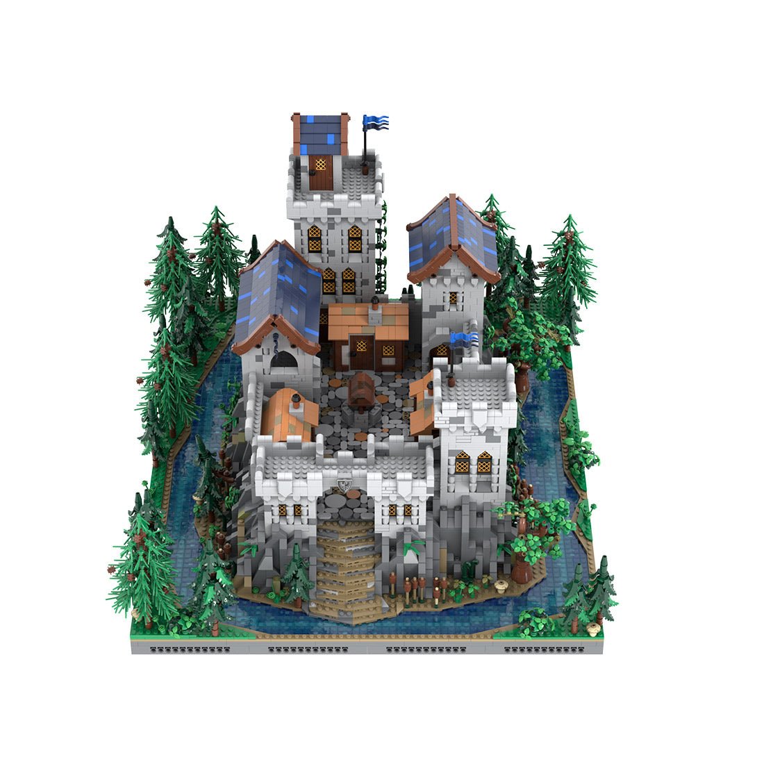 MOC-229261 Black Falcon’s Castle Klemmbausteine-LesDiy-Klemmbausteine