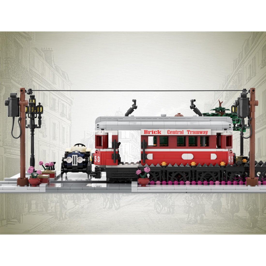 MOC - 229331 Trolley Crossing Klemmbausteine - LesDiy - Klemmbausteine