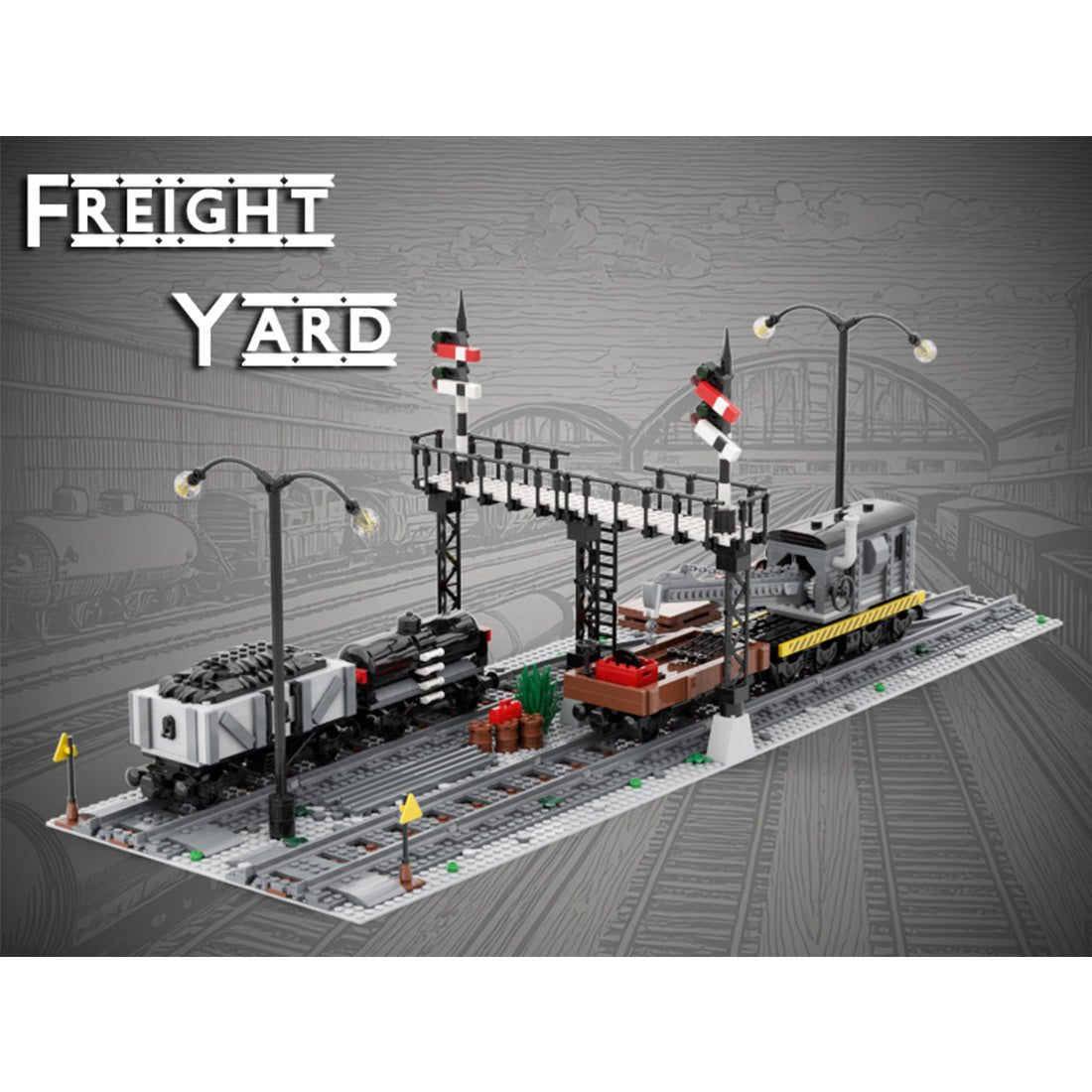 MOC - 230845 Freight Yard Klemmbausteine - LesDiy - Klemmbausteine