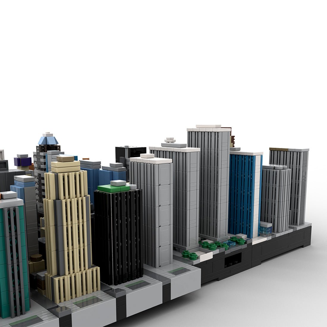 MOC - 231668 1/2000 Scale New York Midtown Broadway Theatre District Klemmbausteine - LesDiy - Klemmbausteine