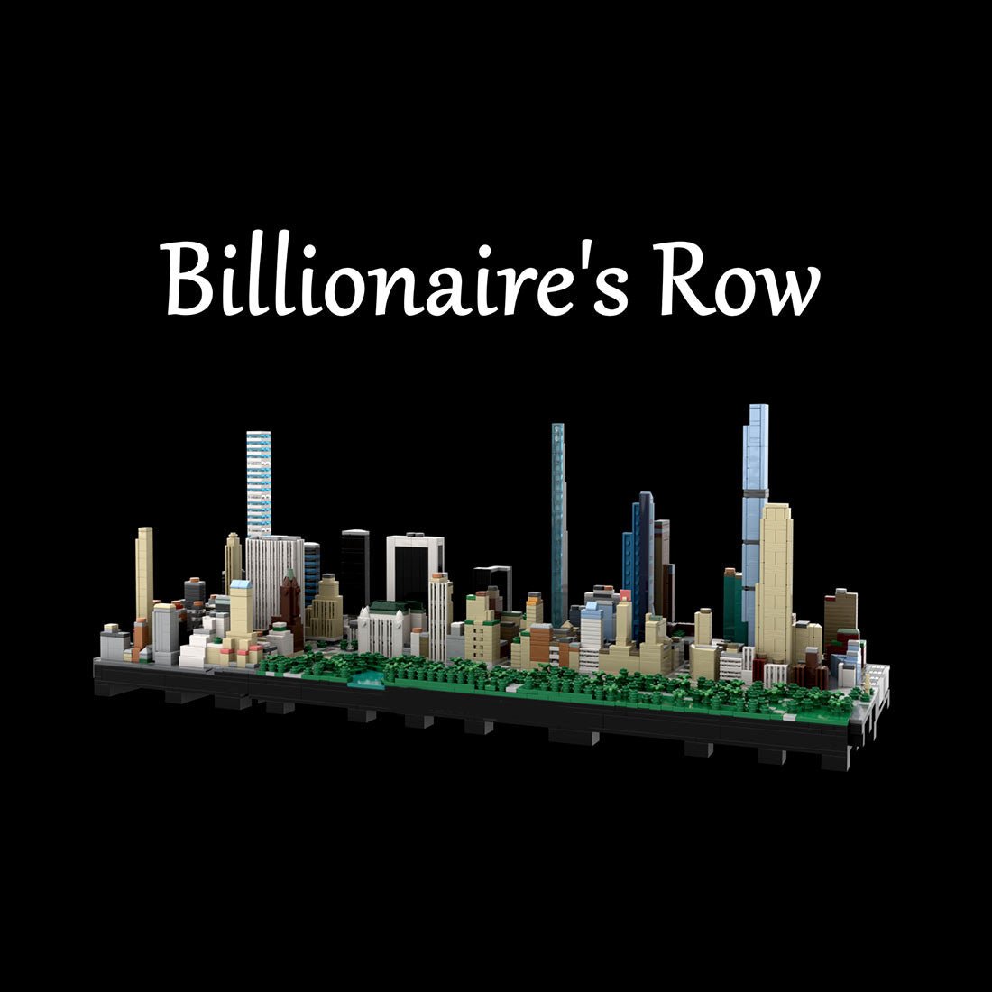 MOC - 237093 1/2000 Scale Central Park | Billionaire's Row - NYC Klemmbausteine - LesDiy - Klemmbausteine